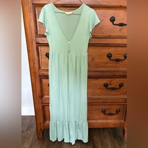 Mint green summer dress